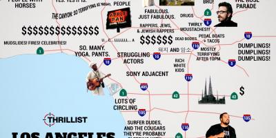 Judgemental map of Los Angeles - Judgemental map Los Angeles 