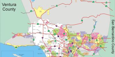 LA county zoning map - Los Angeles county zoning map (California - USA)