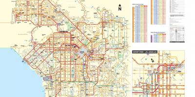 Los Angeles transit map