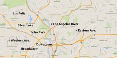 Map of echo park Los Angeles