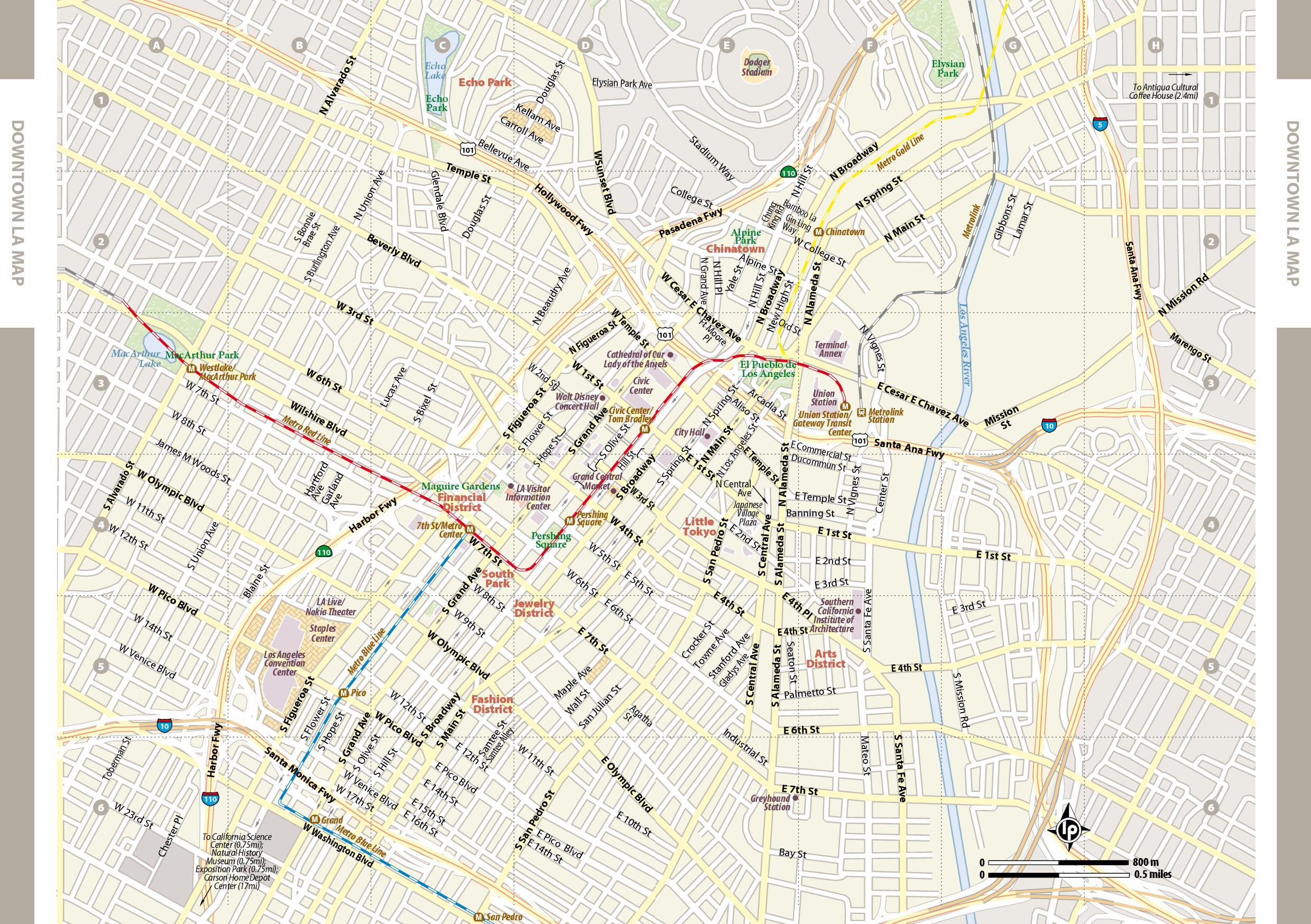 DtLA map - Map of dtla (California - USA)