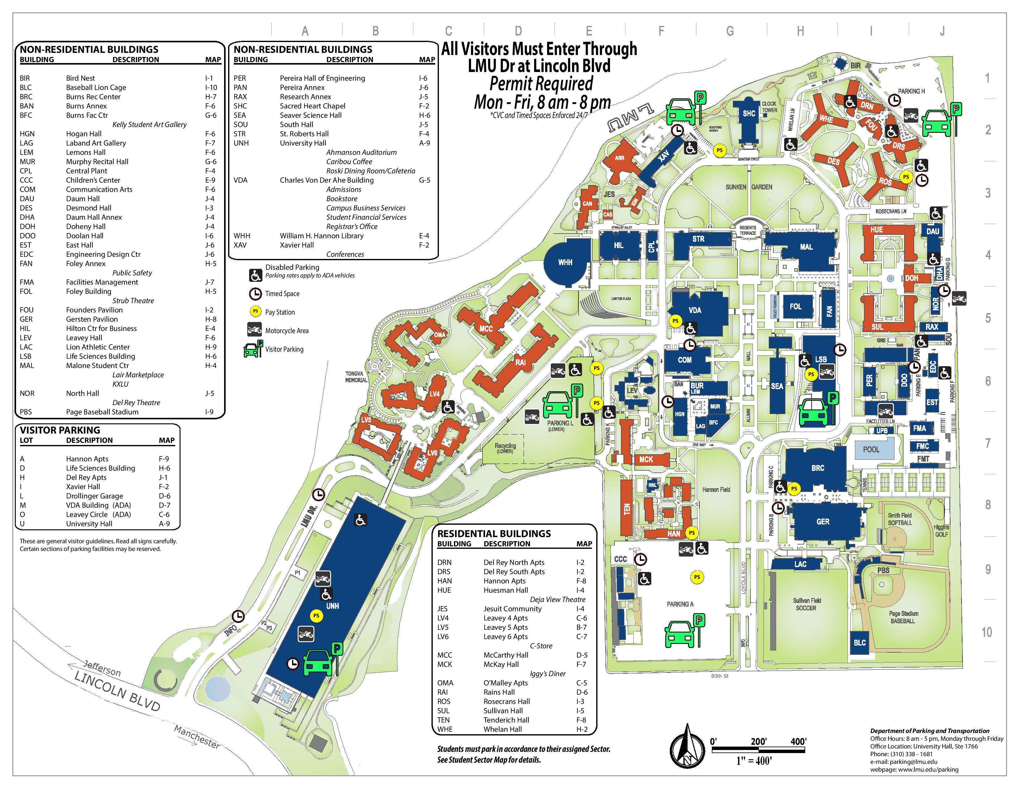 Loyola Marymount Campus Map - Draw A Topographic Map