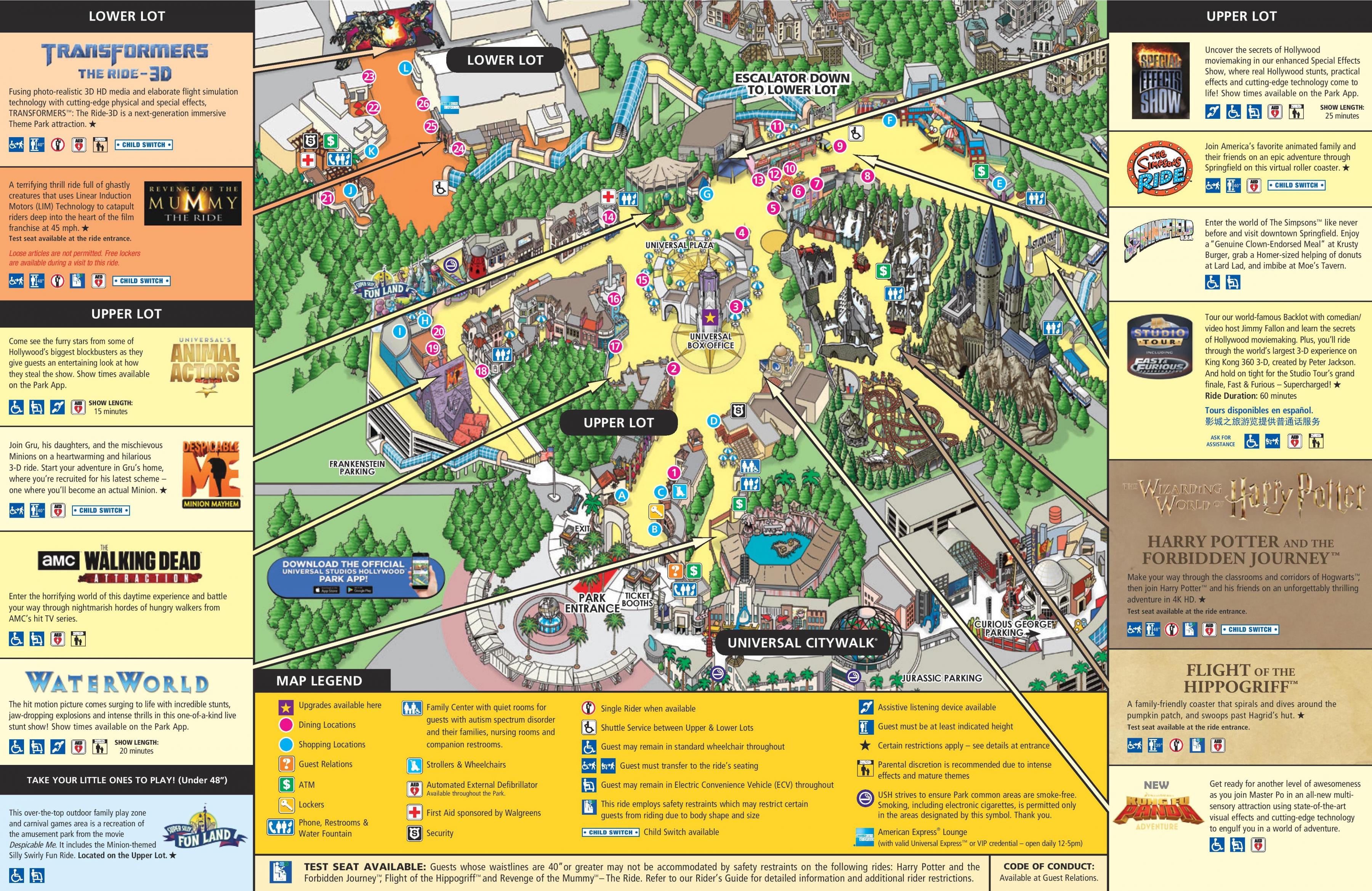 Theme Parks Los Angeles Map Los Angeles Amusement Parks Map