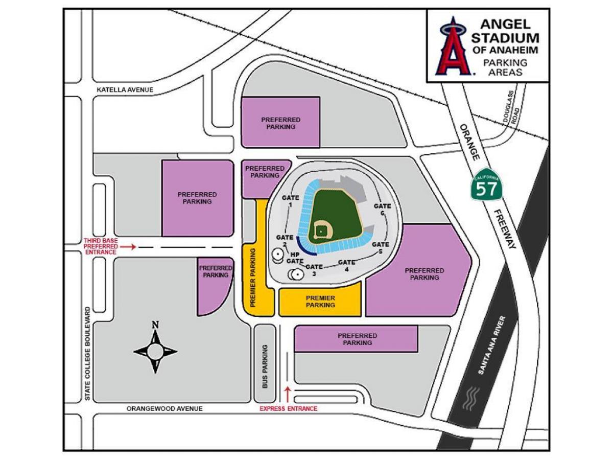 map of angels parking