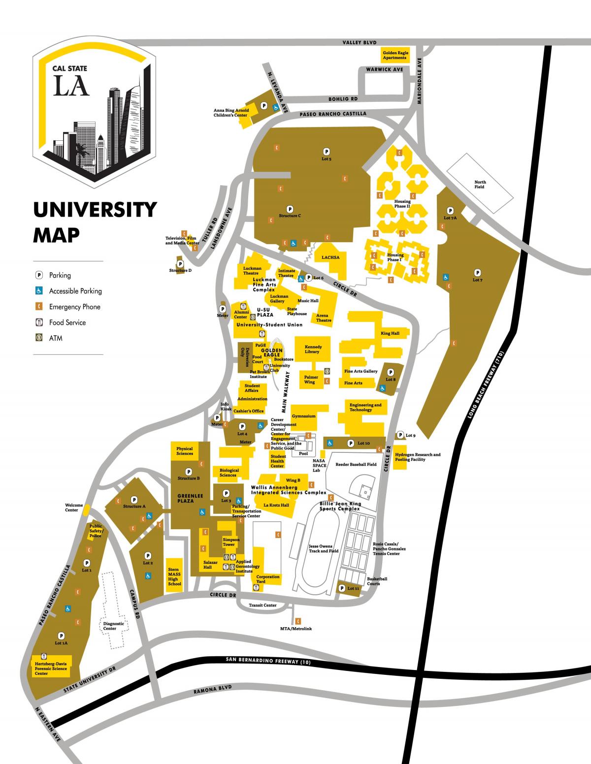 cal state Los Angeles map