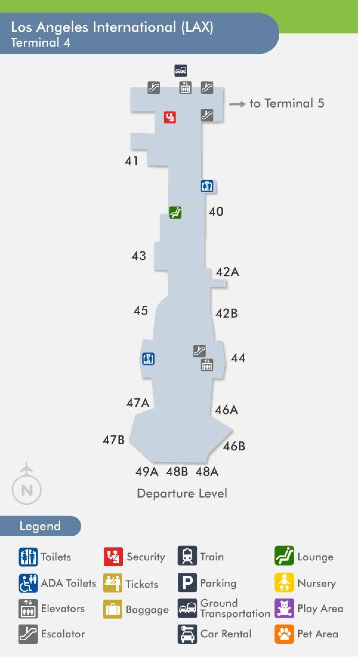 Lax Terminal Gate Map