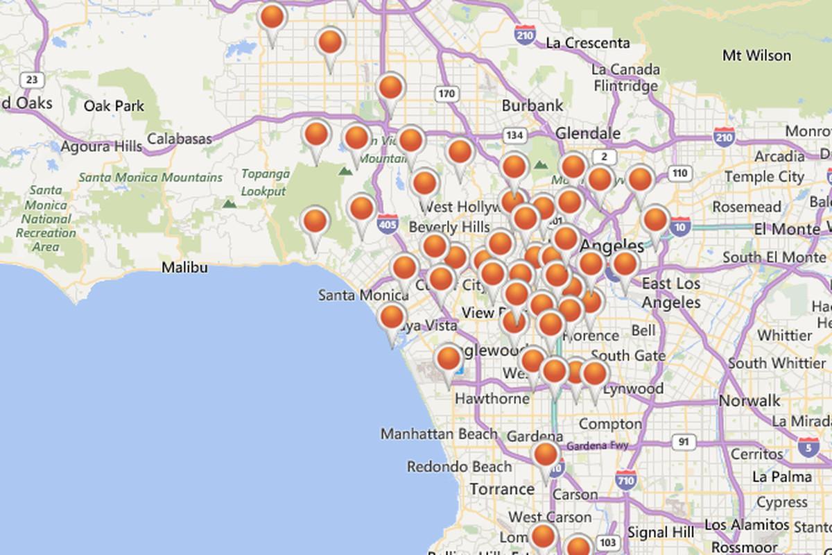 Los Angeles Power Outage Map Map Of Los Angeles Power Outage
