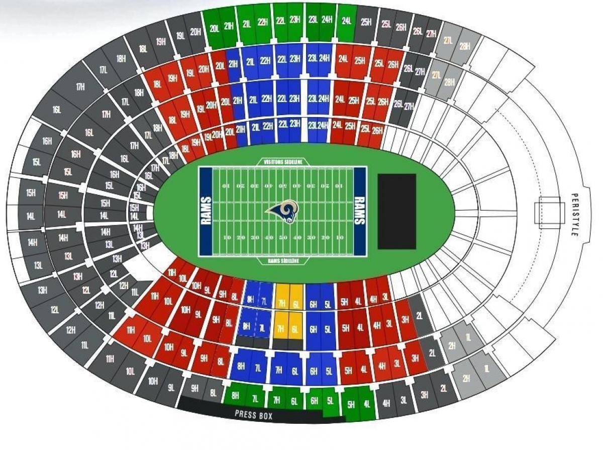 Los Angeles Rams Stadium Seating Chart