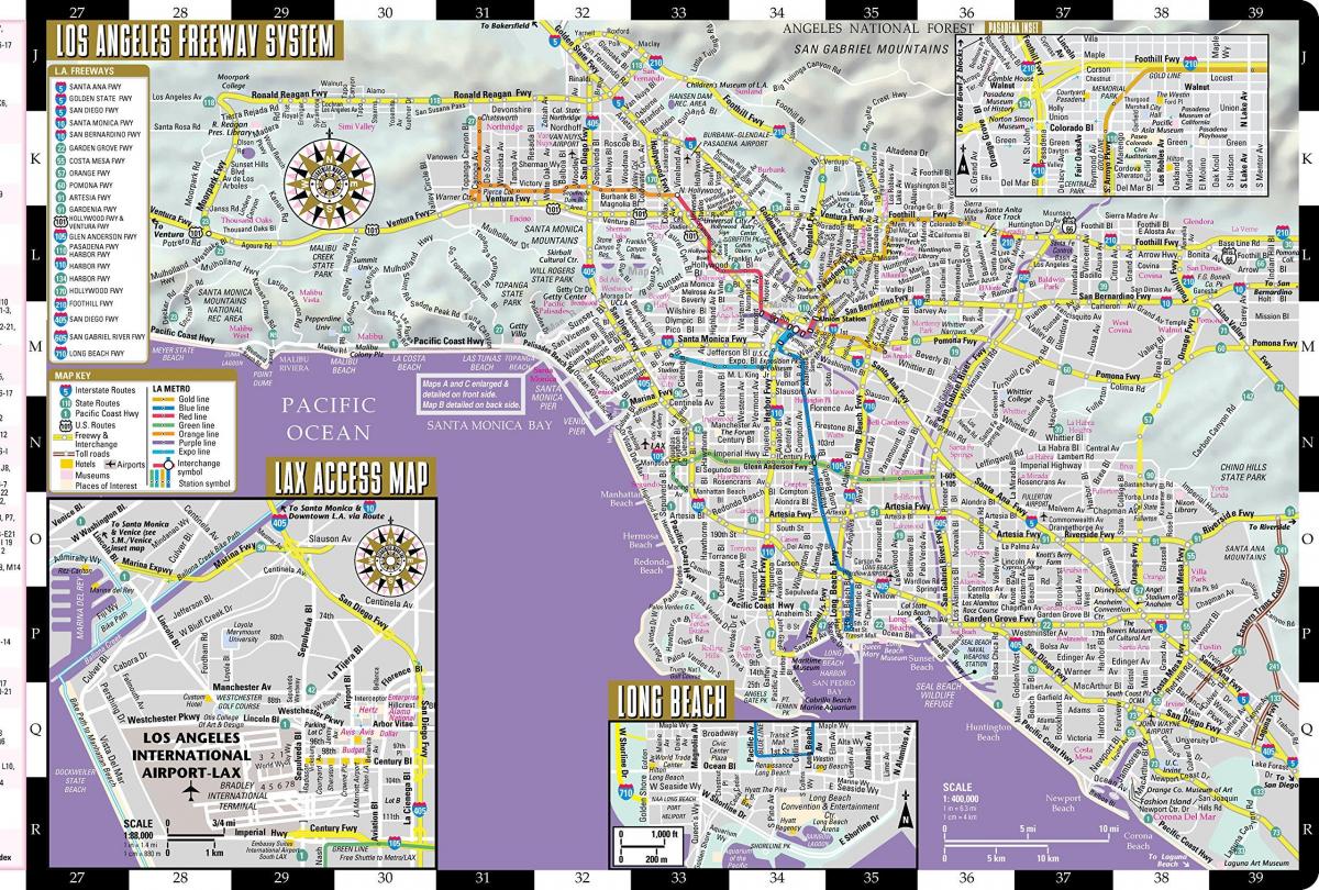 LA street map
