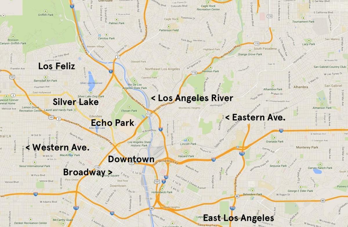 map of echo park Los Angeles