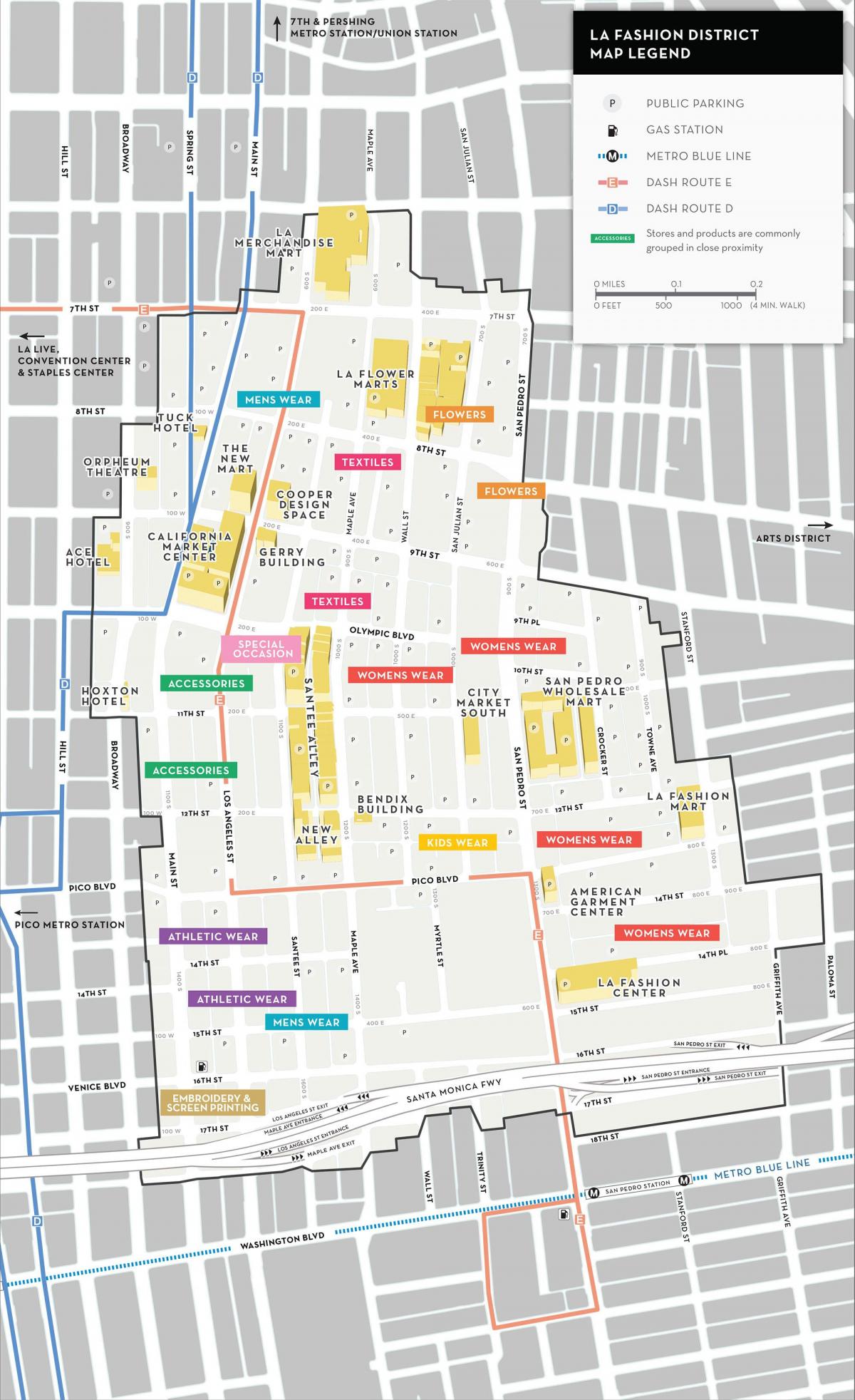 map of store Los Angeles