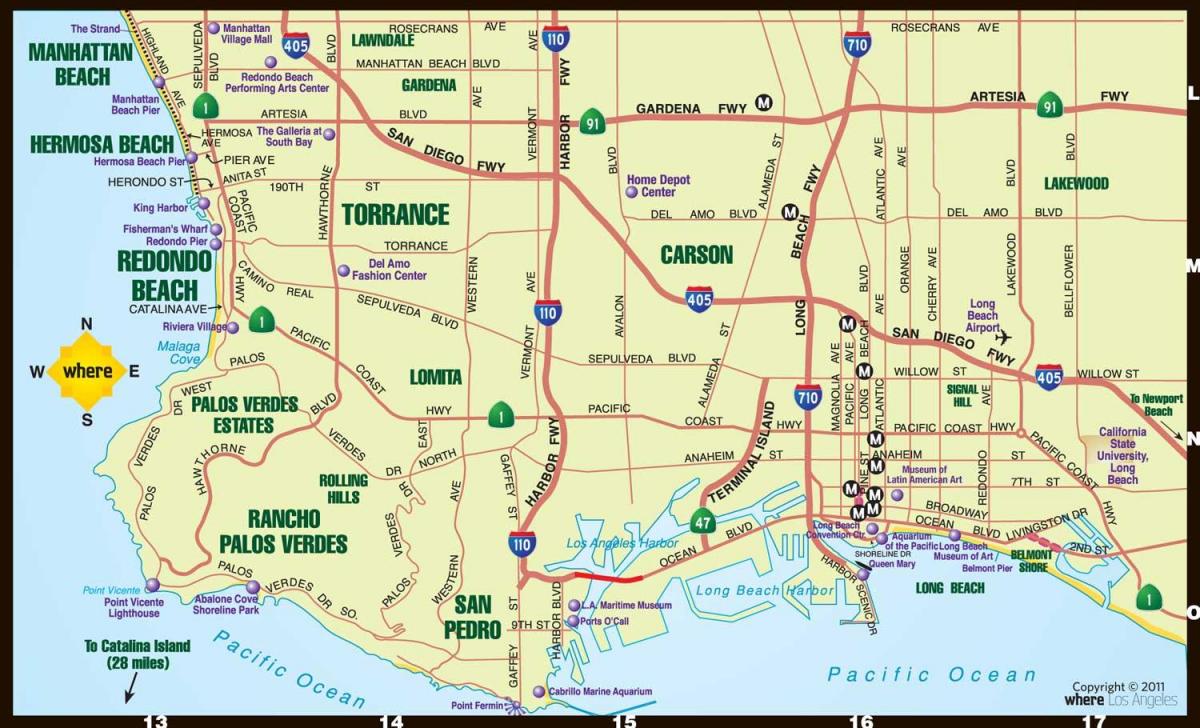 Torrance Map Map Of Torrance California Usa