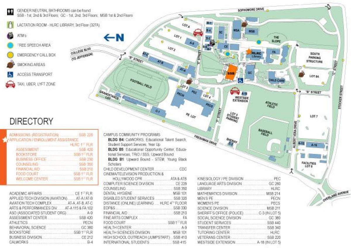 west Los Angeles college map