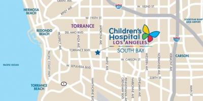 Map of children's hospital Los Angeles