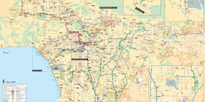 Los Angeles bike map