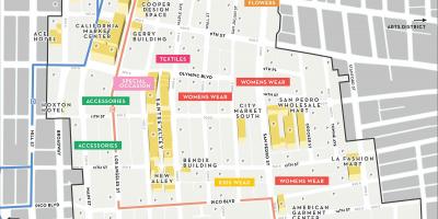 Los Angeles fashion district map