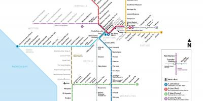 Map of LA metro expansion 