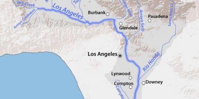 Los Angeles river map