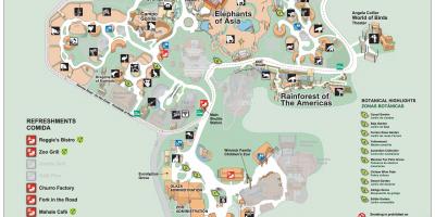 Los Angeles zoo map