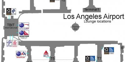 Map of lax lounge