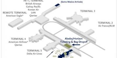 Map of lax map alaska airlines