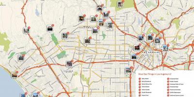 Map of Los Angeles landmarks