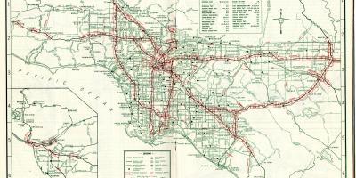 Map of Los Angeles map 1940