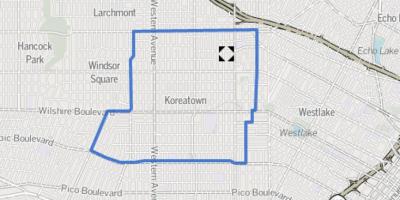Map of koreatown Los Angeles