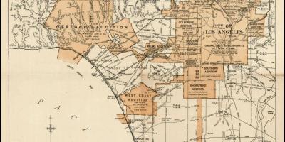 Vintage LA map